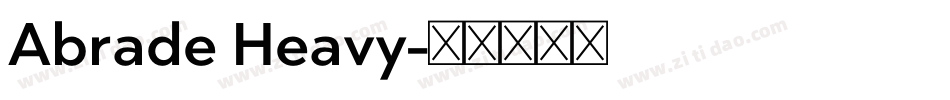 Abrade Heavy字体转换